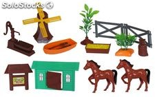 Konie lalki zabawki stadnina figurki zestaw koń