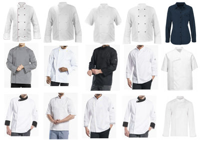 Koszule kucharskie bluzy robocze męskie damskie białe szare czarne