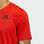 Koszulka do Gry w Piłkę Nożną Adidas club 3STR tee Czerwony - 4