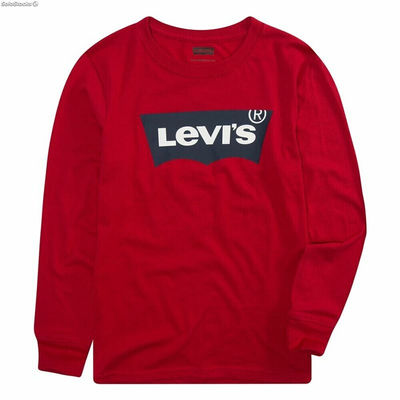 Koszulka z Długim Rękawem Dziecięca Levi&#39;s Batwing Czerwony