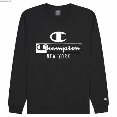 Koszulka z długim rękawem Męska Champion Legacy Graphic New York Czarny