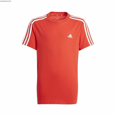 Koszulka z krótkim rękawem Adidas Essentials 3 Bandas Czerwony