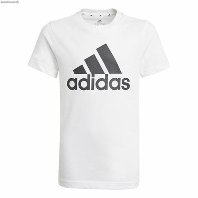 Koszulka z krótkim rękawem Adidas Essentials Biały