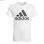 Koszulka z krótkim rękawem Adidas Essentials Biały - 5