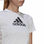 Koszulka z krótkim rękawem Damska Adidas Primeblue D2M Logo Sport Biały - 4