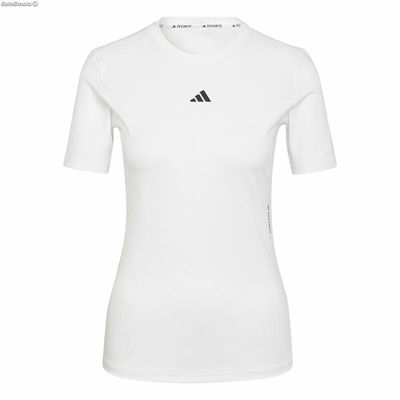 Koszulka z krótkim rękawem Damska Adidas Techfit Training Biały