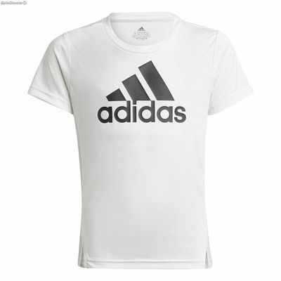 Koszulka z krótkim rękawem dla dzieci Adidas Designed To Move Biały
