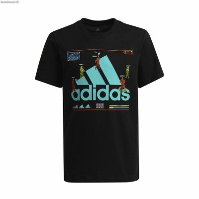Koszulka z krótkim rękawem dla dzieci Adidas Gaming Graphic Czarny