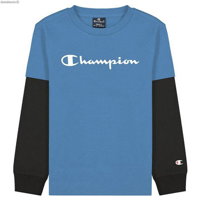 Koszulka z krótkim rękawem dla dzieci Champion Two Sleeves Niebieski