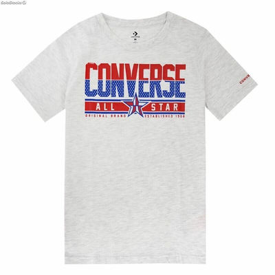 Koszulka z krótkim rękawem dla dzieci Converse Star Birch Jasnoszary