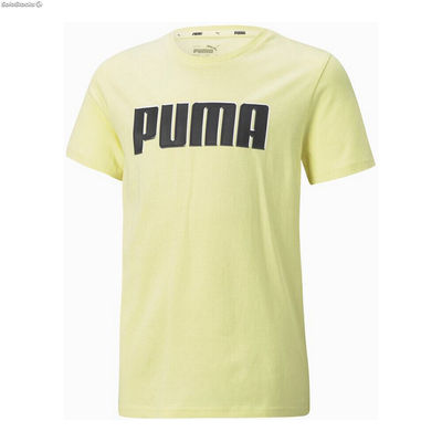 Koszulka z krótkim rękawem dla dzieci Puma Alpha Graphic Żółty