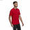 Koszulka z krótkim rękawem Męska Adidas Essential Logo Czerwony - 4