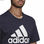 Koszulka z krótkim rękawem Męska Essentials Big Logo Adidas Legend Ink Niebie - 3