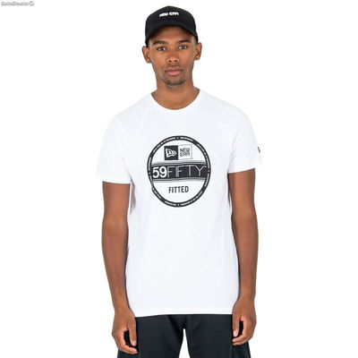 Koszulka z krótkim rękawem Męska New Era Essential Visor Sticker Biały