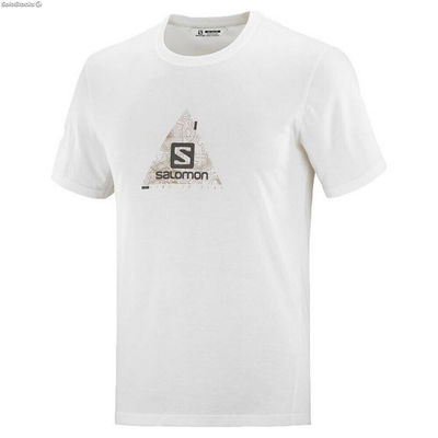 Koszulka z krótkim rękawem Męska Salomon Explore Blend Biały