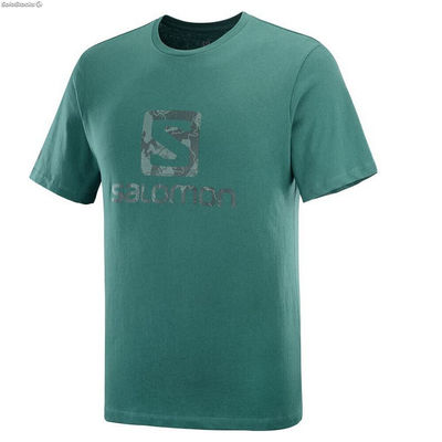 Koszulka z krótkim rękawem Męska Salomon Outlife Logo Kolor Zielony