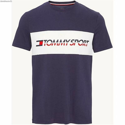 Koszulka z krótkim rękawem Męska Tommy Hilfiger Logo Driver Ciemnoniebieski