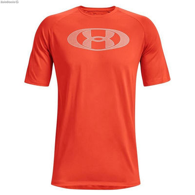 Koszulka z krótkim rękawem Męska Under Armour Tech 2.0 Pomarańczowy