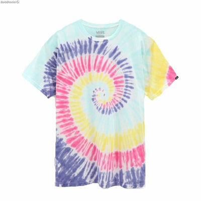 Koszulka z krótkim rękawem Męska Vans Rainbow Spiral Turkusowy