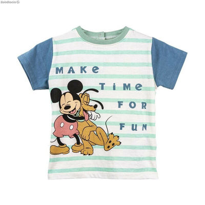 Koszulka z krótkim rękawem Mickey Mouse Wielokolorowy Dziecięcy