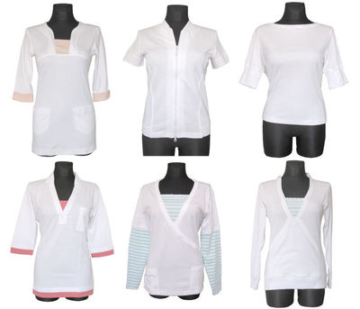 Koszulki damskie koszule tuniki długi rękaw białe