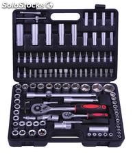 Kraftmax Professionelles Werkzeug KF-108; 108 PCS-Sockel-Set (1/4 &#39;und 1/2&#39;)