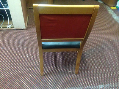 Krzesła bukowe z obiciem welurowym i skórą -restauracyjne, klubowe - Zdjęcie 3