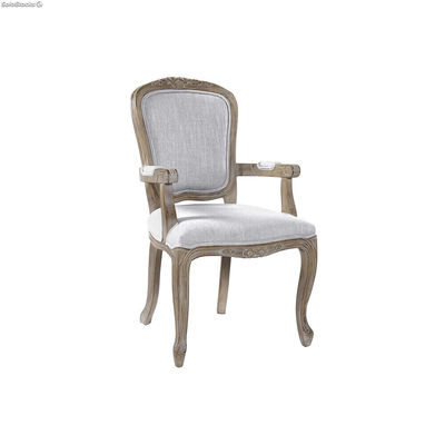 Krzesło do Jadalni DKD Home Decor Jasnoszary 57 x 57 x 94 cm