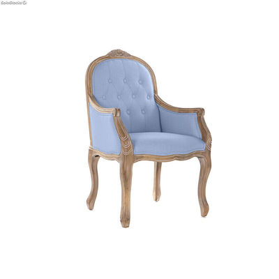 Krzesło do Jadalni DKD Home Decor Niebieski Naturalny 30 x 40 cm 62 x 55 x 100 c