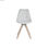 Krzesło do Jadalni DKD Home Decor Poliester Jasnoszary Dub (48 x 44 x 84 cm) - 3