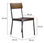 Krzesło HOL Drewno Metal Design Luxe Vintage - Zdjęcie 4