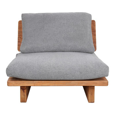 KUBU 1PL- sofá de 1 lugar de madeira com almofadas estofadas