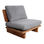 KUBU 1PL- sofá de 1 lugar de madeira com almofadas estofadas - Foto 2