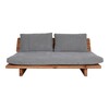 KUBU 3PL- sofá de 3 lugares de madeira com almofadas estofadas