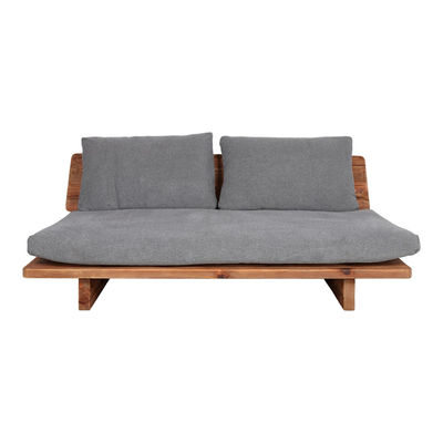 KUBU 3PL- sofá de 3 lugares de madeira com almofadas estofadas