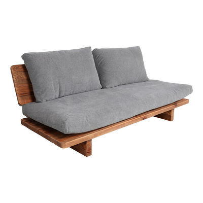 KUBU 3PL- sofá de 3 lugares de madeira com almofadas estofadas - Foto 2