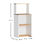 Küchenmöbel charmant Weiß-Kiefer 60x40x134cm - Foto 3