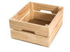 Kwadratowe drewniane pudełko do koszykówki