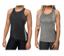 KZ-353 Camiseta sin mangas para mujer en tejido fitness transpirable dos colores