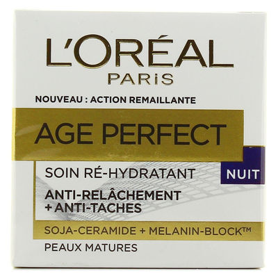 L&amp;#39;Oréal Paris Age Perfect Soin Nuit Ré-Hydratant Anti-Relâchement &amp;amp; Anti-Tâches - Photo 2