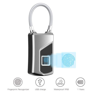 L1 Smart Fingerprint Padlock LED Safe USB Charging