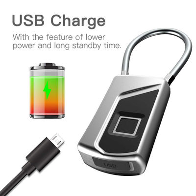 L1 Smart Fingerprint Padlock LED Safe USB Charging - Photo 3