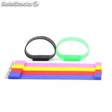 La mejor memoria USB de pulsera con opciones de varios colores por mayoreo