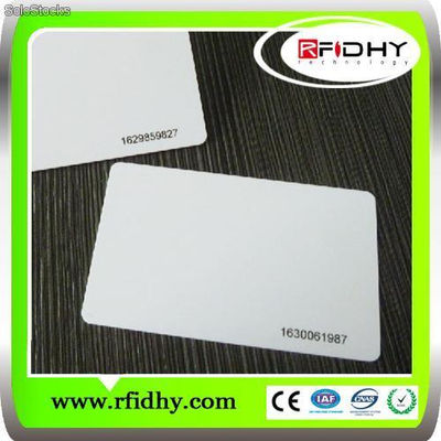 La tarjeta de plástica en blanco para imprimir