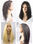 Lace perruque, natural hair extension, front lace wig and cheveux naturels - 1