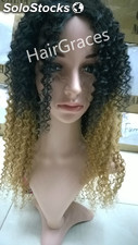 Lace wig human hair perruque naturelle bresilien couleur ombre