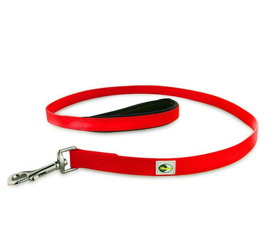 Laisse pour chien avec poignÃ©e - Nylon enduit de PVC - Longueur 1,2 m - Rouge - Photo 2