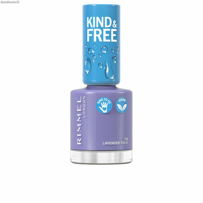 lakier do paznokci Rimmel London Kind &amp; Free 153-lavender light (8 ml)