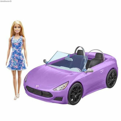 Lalka Barbie And Her Purple Convertible