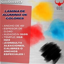 Lamina color rojo